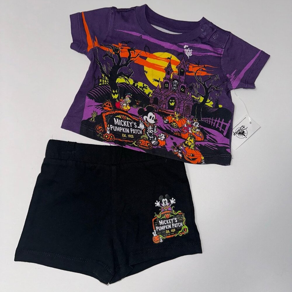 NEW DISNEY MICKEY MOUSE HALLOWEEN BABY SET